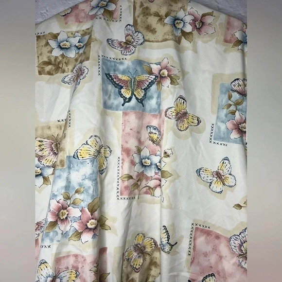 Alfred Dunner vintage women’s floral/butterflies zip up jacket size 16W. - Picture 8 of 8